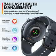 Zeblaze Btalk 3 Pro 1.43 inch BT5.2 Fitness Wellness Smart Watch, Support Bluetooth Call / Sleep / Blood Oxygen / Heart Rate / Blood Pressure Health Monitor(Gold)