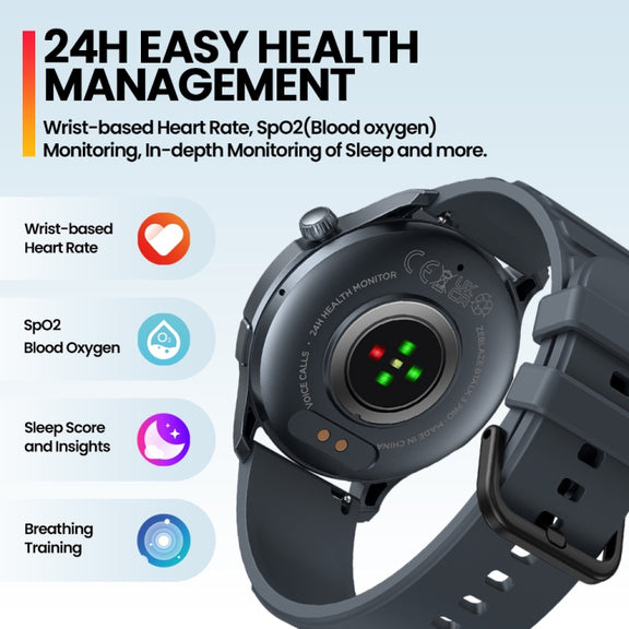 Zeblaze Btalk 3 Pro 1.43 inch BT5.2 Fitness Wellness Smart Watch, Support Bluetooth Call / Sleep / Blood Oxygen / Heart Rate / Blood Pressure Health Monitor(Gold)