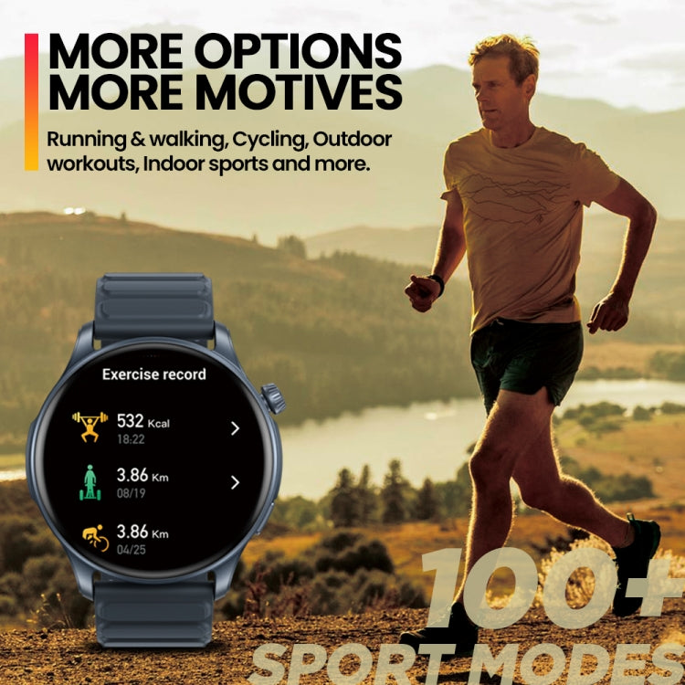Zeblaze Btalk 3 Pro 1.43 inch BT5.2 Fitness Wellness Smart Watch, Support Bluetooth Call / Sleep / Blood Oxygen / Heart Rate / Blood Pressure Health Monitor(Gold) - Smart Watches by Zeblaze | Online Shopping South Africa | PMC TechLife | Buy Now Pay Later Mobicred