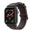For Apple Watch 38mm DUX DUCIS Business Genuine Leather Watch Strap(Coffee) - Watch Bands by DUX DUCIS | Online Shopping South Africa | PMC TechLife | Buy Now Pay Later Mobicred