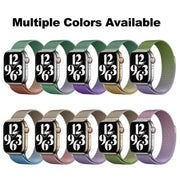 For Apple Watch SE 2022 40mm Milan Gradient Loop Magnetic Buckle Watch Band(Gold Blue)