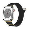 For Apple Watch Series 5 44mm Two Color Milanese Loop Magnetic Watch Band(Black Gold) - Watch Bands by PMC TechLife | Online Shopping South Africa | PMC TechLife