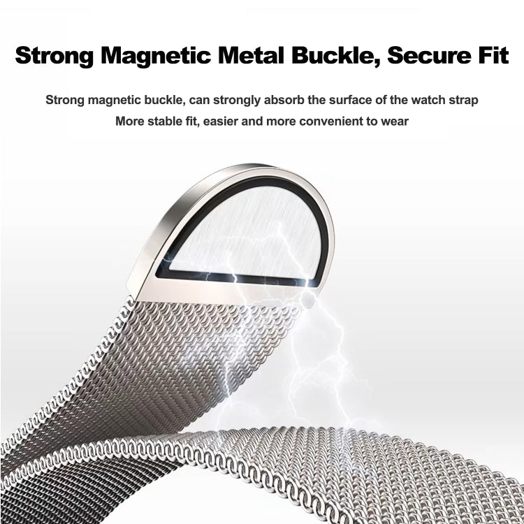 For Apple Watch SE 2022 40mm Two Color Milanese Loop Magnetic Watch Band(Pink Orange) - Watch Bands by PMC TechLife | Online Shopping South Africa | PMC TechLife