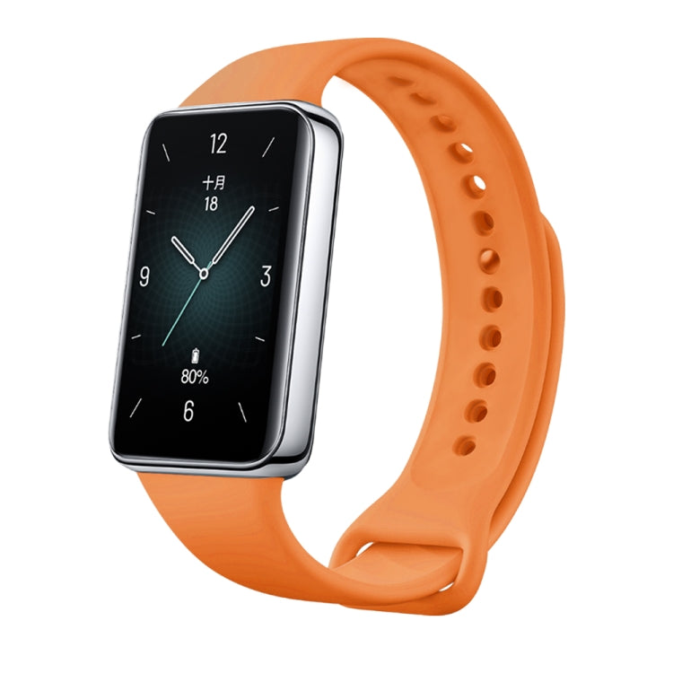 For Honor Band 9 Solid Color Silicone Watch Band(Orange) - free shipping - PMC TechLife - Order now!