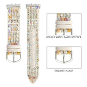 For Samsung Galaxy Fit 3 Woolen Leather Watch Band(Starlight)