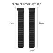 For Samsung Galaxy Fit 3 Two Color Magnetic Silicone Watch Band(White Pink)