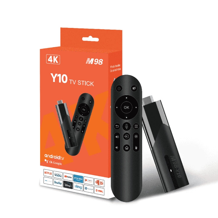M98-Y10 Allwinner H618 Quad-Core ARM Cortex A53 6K HD Android TV Stick, RAM:2GB+16GB(UK Plug)
