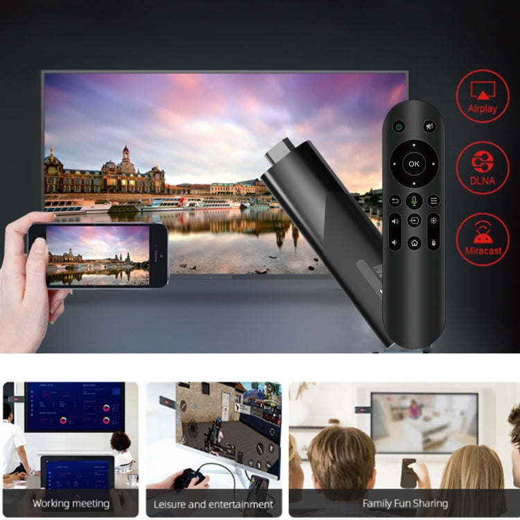M98-Y10 Allwinner H618 Quad-Core ARM Cortex A53 6K HD Android TV Stick, RAM:2GB+16GB(AU Plug)