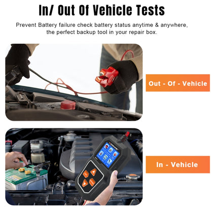 KONNWEI KW218 2.4 inch Color Screen Car Battery Tester(Black) - free shipping - PMC Jewellery - Order now!