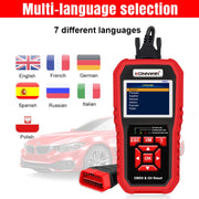 KONNWEI KW851 2 in 1 Car OBDll Scanner Diagnostic Tool Oil Service Light Reset(Black)