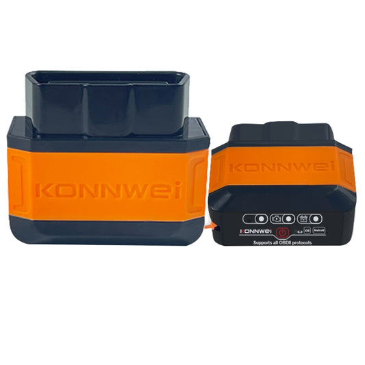 KONNWEI KW906 Bluetooth 5.0 Car OBD2 Scanner Support Android & iOS(Black Orange) - free shipping - PMC Jewellery - Order now!