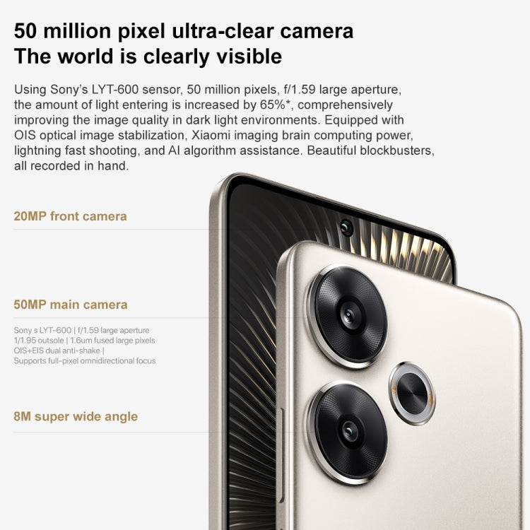 Xiaomi Redmi Turbo 3, 12GB+256GB, 6.67 inch Xiaomi HyperOS Snapdragon 8s Gen 3 Octa Core 3.0GHz, NFC, Network: 5G, Support Google Play(Black) - free shipping - PMC TechLife - Order now!