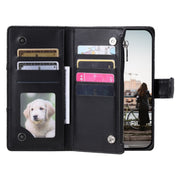 For Google Pixel 7a Glitter Lattice Zipper Wallet Leather Phone Case(Black)