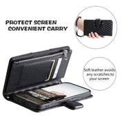 For Google Pixel 7a Glitter Lattice Zipper Wallet Leather Phone Case(Black)