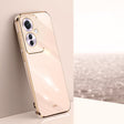 For OPPO Reno11 F XINLI Straight Edge 6D Electroplate TPU Phone Case(Pink) - Reno11 F Cases by XINLI | Online Shopping South Africa | PMC Jewellery | Buy Now Pay Later Mobicred