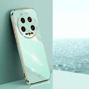 For Xiaomi 14 Ultra 5G XINLI Straight Edge 6D Electroplate TPU Phone Case(Mint Green)
