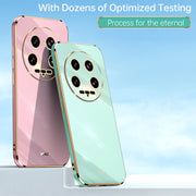 For Xiaomi 14 Ultra 5G XINLI Straight Edge 6D Electroplate TPU Phone Case(Pink)