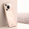 For Huawei Pura 70 Pro / Pura 70 Pro+ XINLI Straight 6D Plating Gold Edge TPU Phone Case(Pink) - free shipping - PMC Jewellery - Order now!