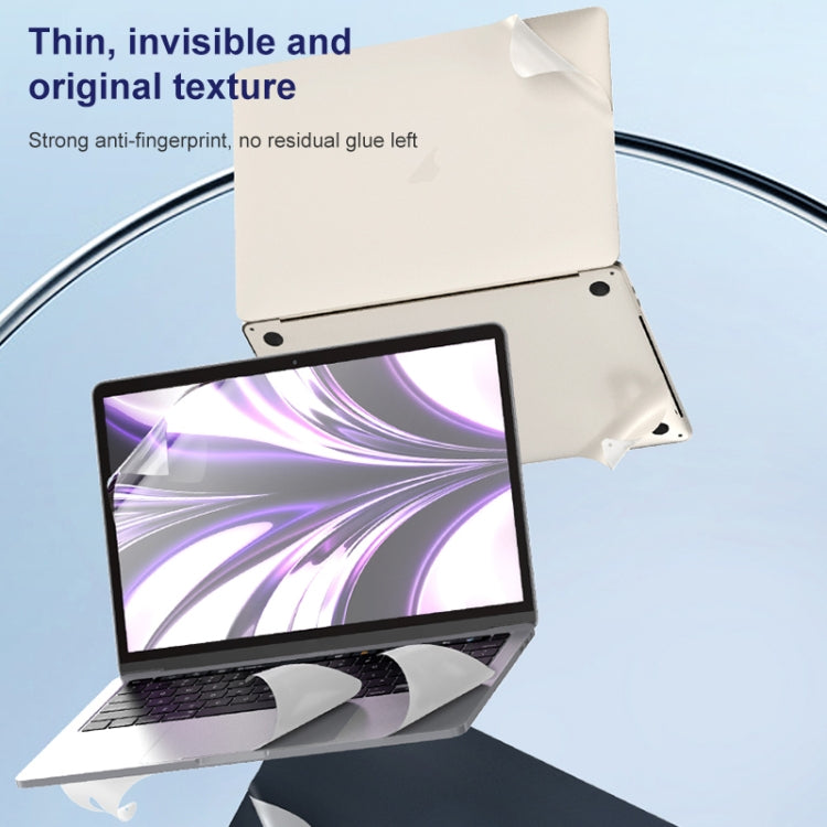 For MacBook Air 13.3 inch 2020 ZGA 5 in 1 Laptop All-round Protective Film(Gold)