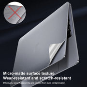 For MacBook Air 13.3 inch 2020 ZGA 5 in 1 Laptop All-round Protective Film(Gold)
