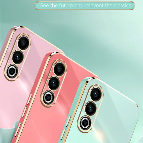 For Meizu 20 5G XINLI Straight Edge 6D Electroplate TPU Phone Case(Cherry Purple)