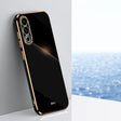 For Meizu 20 5G XINLI Straight Edge 6D Electroplate TPU Phone Case(Black) - Meizu by XINLI | Online Shopping South Africa | PMC TechLife | Buy Now Pay Later Mobicred