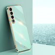 For Meizu 20 Pro 5G XINLI Straight Edge 6D Electroplate TPU Phone Case(Mint Green) - Meizu by XINLI | Online Shopping South Africa | PMC TechLife | Buy Now Pay Later Mobicred