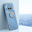For Nothing Phone 2A XINLI Straight Edge 6D Electroplate TPU Phone Case with Ring Holder(Celestial Blue) - More Brand by XINLI | Online Shopping South Africa | PMC TechLife | Buy Now Pay Later Mobicred