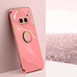For Nothing Phone 2A XINLI Straight Edge 6D Electroplate TPU Phone Case with Ring Holder(Hawthorn Red) - free shipping - PMC TechLife - Order now!
