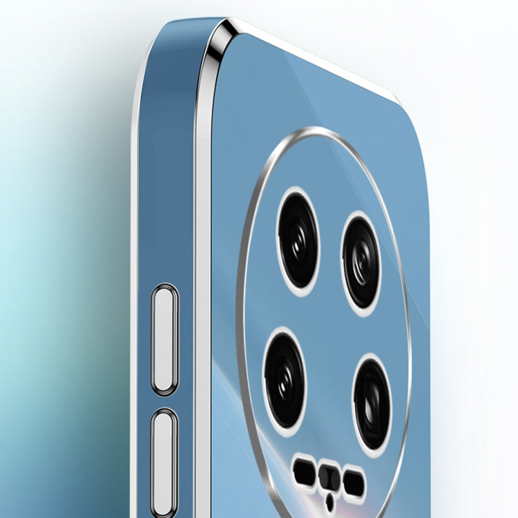 For Xiaomi 14 Ultra 5G XINLI Straight 6D Plating Gold Edge TPU Shockproof Case with Ring Holder(Pink) - 14 Ultra Cases by XINLI | Online Shopping South Africa | PMC TechLife | Buy Now Pay Later Mobicred