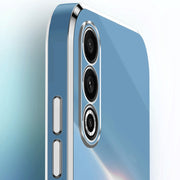 For Meizu 20 5G XINLI Straight Edge 6D Electroplate TPU Phone Case with Ring Holder(White)