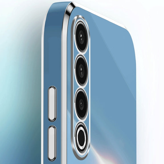 For Meizu 20 Pro 5G XINLI Straight Edge 6D Electroplate TPU Phone Case with Ring Holder(Celestial Blue)