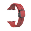 For Apple Watch Series 5 44mm Magnetic Square Buckle Silicone Watch Band(Red) - free shipping - PMC TechLife - Order now!