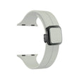 For Apple Watch Series 3 38mm Magnetic Square Buckle Silicone Watch Band(Starlight) - Watch Bands by PMC TechLife | Online Shopping South Africa | PMC TechLife