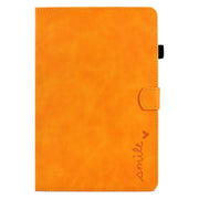For Lenovo Tab M11 / Xiaoxin Pad 11 2024 Smile Embossed Smart Leather Tablet Case(Khaki)