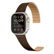 For Apple Watch Series 3 38mm Two Color Loop Magnetic Silicone Watch Band(Dark Brown+Light Brown) - Watch Bands by PMC TechLife | Online Shopping South Africa | PMC TechLife