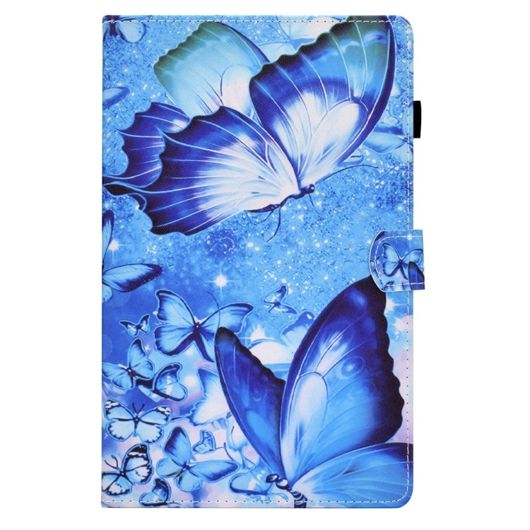 For Lenovo Tab M11 / Xiaoxin Pad 11 2024 Colored Drawing Sewing Pen Slot Leather Tablet Case(Butterflies) - free shipping - PMC Jewellery - Order now!
