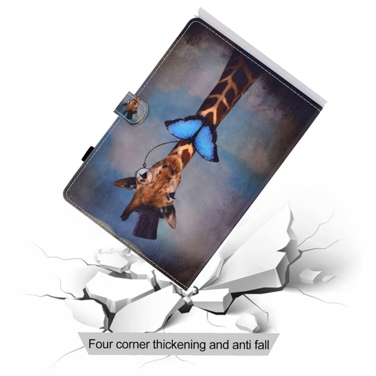 For Lenovo Tab M11 / Xiaoxin Pad 11 2024 Colored Drawing Sewing Pen Slot Leather Tablet Case(Deer Head) - free shipping - PMC TechLife - Order now!
