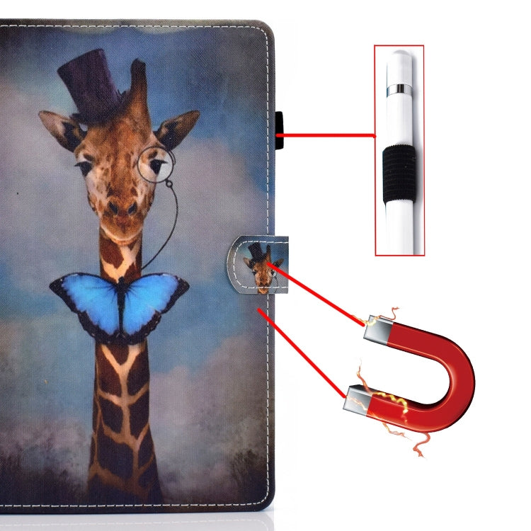 For Lenovo Tab M11 / Xiaoxin Pad 11 2024 Colored Drawing Sewing Pen Slot Leather Tablet Case(Deer Head) - free shipping - PMC TechLife - Order now!