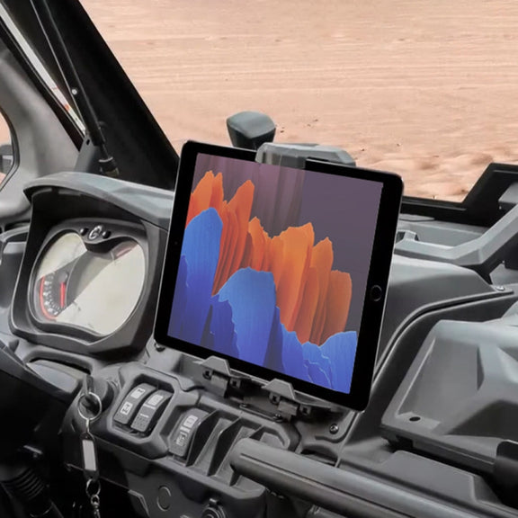 For Can Am Defender HD10 Max ATV Electronic Device Tablet Phone Holder(Black)