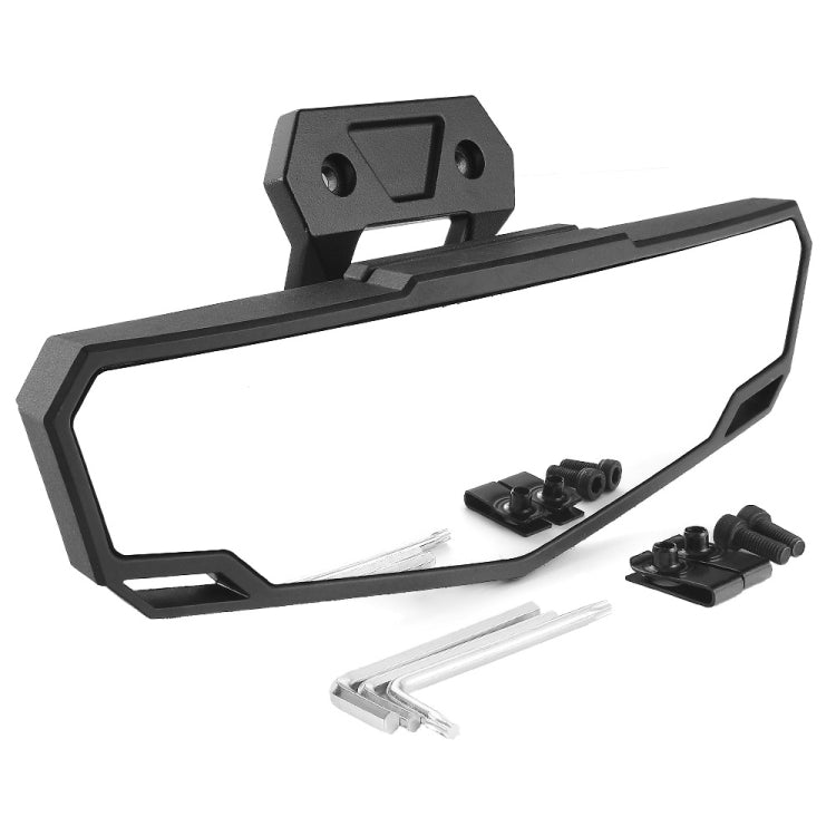 For Polaris RZR Pro XP / XP 4 2020-2023 2883763 UTV Convex Center Rear View Mirror(Black) - Side Mirrors by PMC TechLife | Online Shopping South Africa | PMC TechLife | Buy Now Pay Later Mobicred