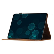 For iPad Pro 11 2024 Coconut Tree Embossed Smart Leather Tablet Case(Brown)