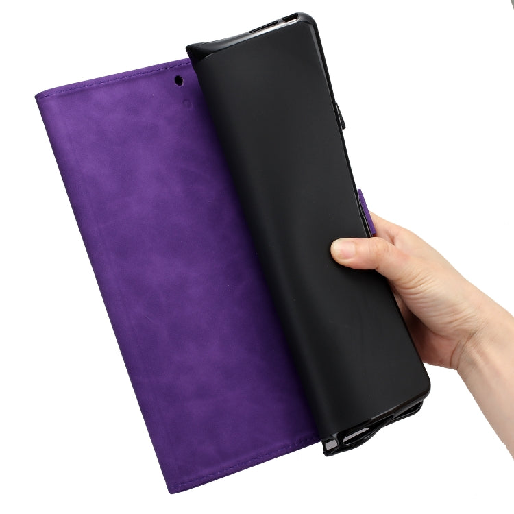 For iPad Pro 11 2024 Coconut Tree Embossed Smart Leather Tablet Case(Purple) - iPad Pro 11 2024 Cases by PMC TechLife | Online Shopping South Africa | PMC TechLife | Buy Now Pay Later Mobicred