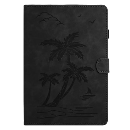 For 10 inch Universal Coconut Tree Embossed Leather Tablet Case(Black) - 10 - 11 inch by PMC Jewellery | Online Shopping South Africa | PMC Jewellery | Buy Now Pay Later Mobicred