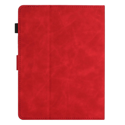 For 10 inch Universal Coconut Tree Embossed Leather Tablet Case(Red) - 10 - 11 inch by PMC Jewellery | Online Shopping South Africa | PMC Jewellery | Buy Now Pay Later Mobicred