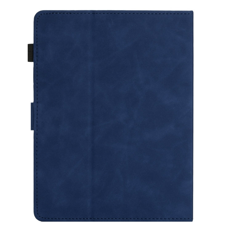 For 10 inch Universal Coconut Tree Embossed Leather Tablet Case(Blue) - 10 - 11 inch by PMC Jewellery | Online Shopping South Africa | PMC Jewellery | Buy Now Pay Later Mobicred