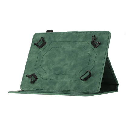For 10 inch Universal Coconut Tree Embossed Leather Tablet Case(Green) - 10 - 11 inch by PMC Jewellery | Online Shopping South Africa | PMC Jewellery | Buy Now Pay Later Mobicred