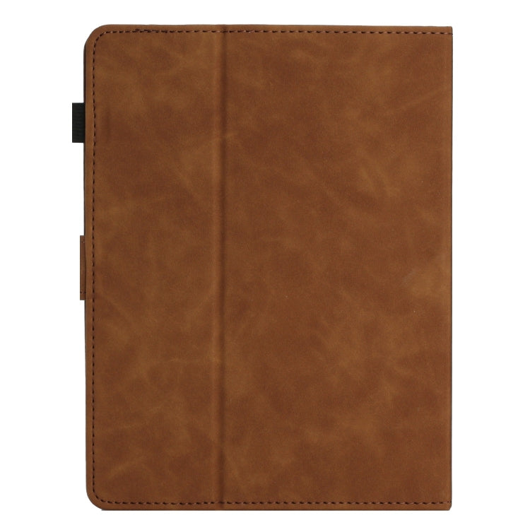 For 10 inch Universal Coconut Tree Embossed Leather Tablet Case(Brown) - 10 - 11 inch by PMC Jewellery | Online Shopping South Africa | PMC Jewellery | Buy Now Pay Later Mobicred