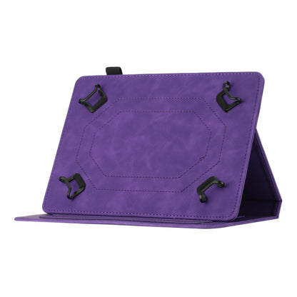 For 10 inch Universal Coconut Tree Embossed Leather Tablet Case(Purple) - free shipping - PMC Jewellery - Order now!