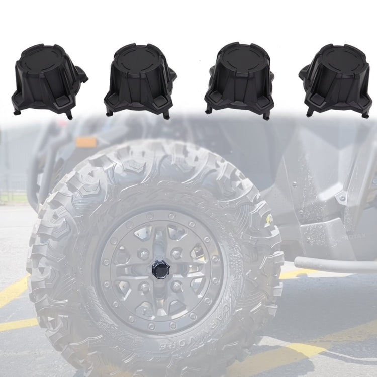 For Can-Am Maverick X3 Turbo R 2017-2020 4pcs/Pack ATV Tire Wheel Hub Caps Decorative Cover - Wheels Tires & Parts by PMC TechLife | Online Shopping South Africa | PMC TechLife | Buy Now Pay Later Mobicred